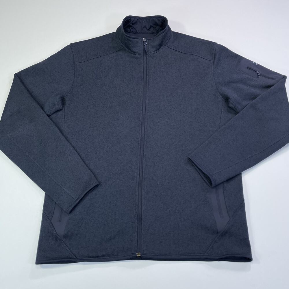 Arc'teryx Covert Cardigan Men's XL Blue Full Zip Fleece Jacket EUC Single Owner